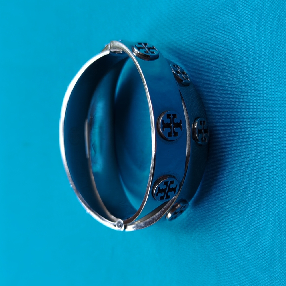Tory Burch Metal Double-Wrap Logo Bracelet